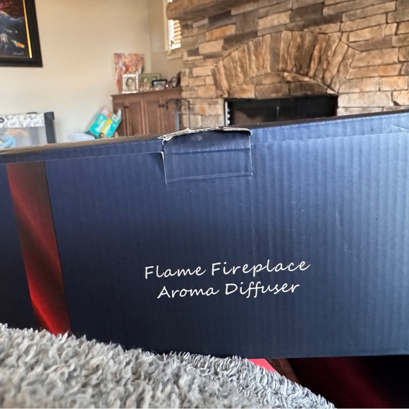 Colorful LED Fireplace Box - Picture 3 of 4